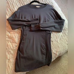 Gray/blue long sleeve dress